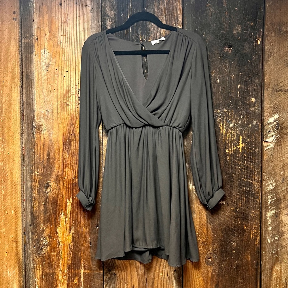 Olive green dress